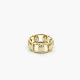 Reflection Link Ring - Ring - 18ct gold plated