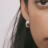 Oculus Hoops - Earring - Silver plated