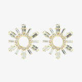 Maura Kleiner Baguette Kristall - Ohrstecker - 18kt vergoldet