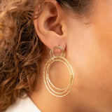 Classic Earring Hoops Glow L Gold - Ohrringe - 18k vergoldet