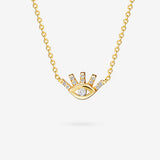 Evil Eye Diamond - Halskette - 585 Gold