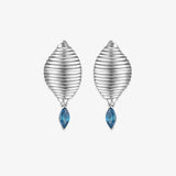 Candy Earrings Silver Blue - Ohrhänger - Rhodiniert
